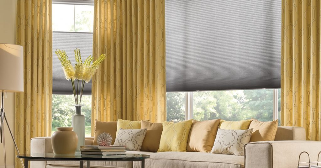 Cellular Shades Living Room