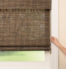 Continuous Cord Loop Natural Woven Shades