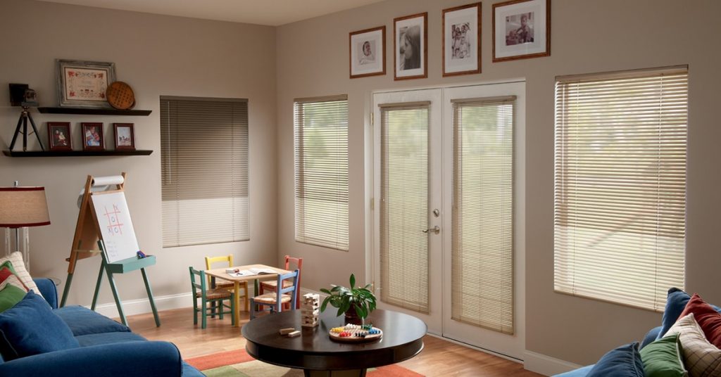 Graber Aluminum Blinds Living Room