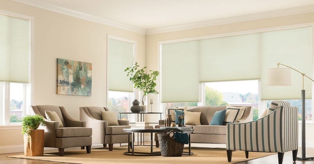 Graber Cellular Shades Living Room