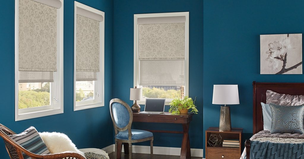 Graber Roller Shades Bedroom