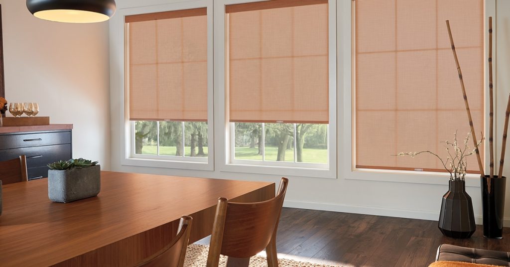 Graber Roller Shades Dining Room