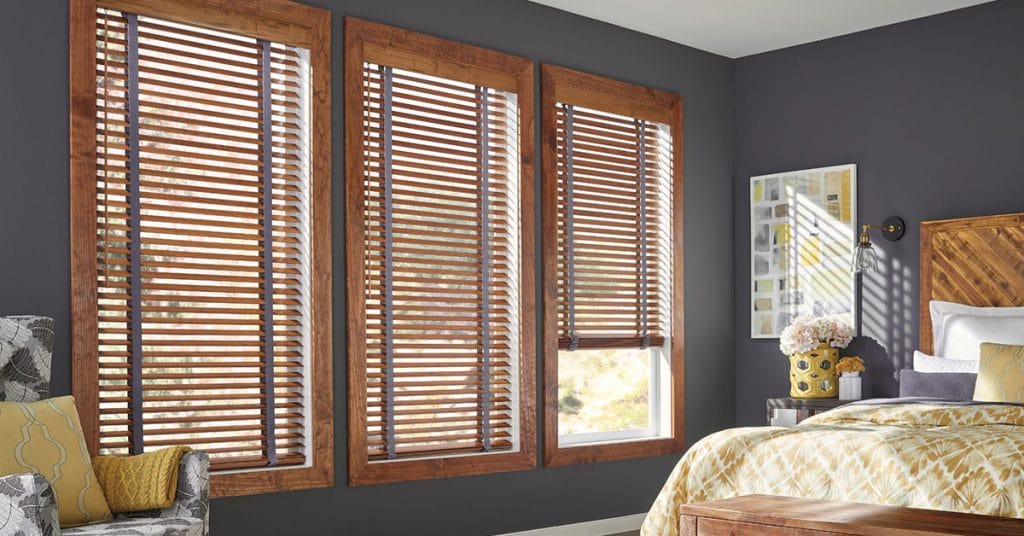 Graber Wood Blinds Bedroom