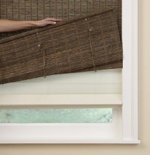 Operable Liner Natural Woven Shades
